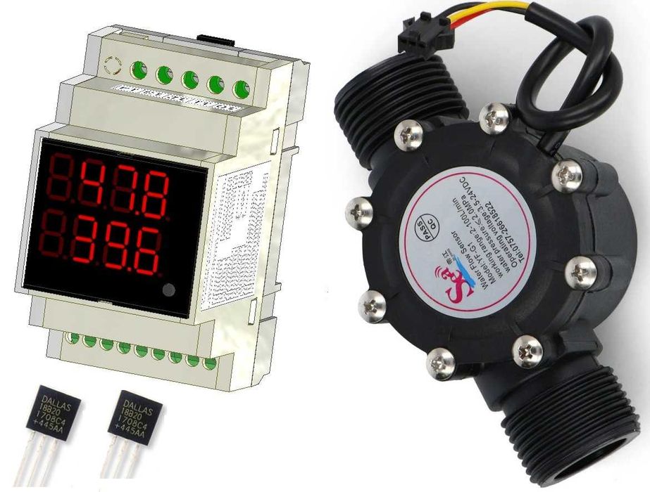 Pomiar mocy, przepływu Licznik impulsów. Produkt polski.