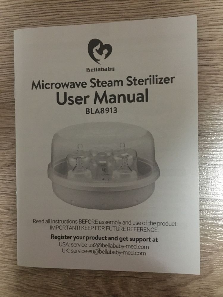 Sterylizator parowy butelek