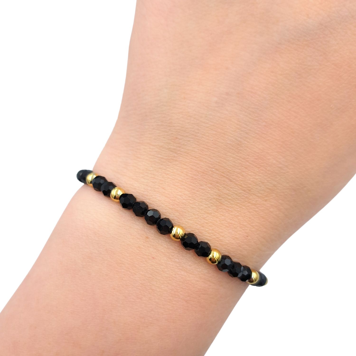 Bransoletka na sznurku z beads i kuleczkami Stal chirurgiczna