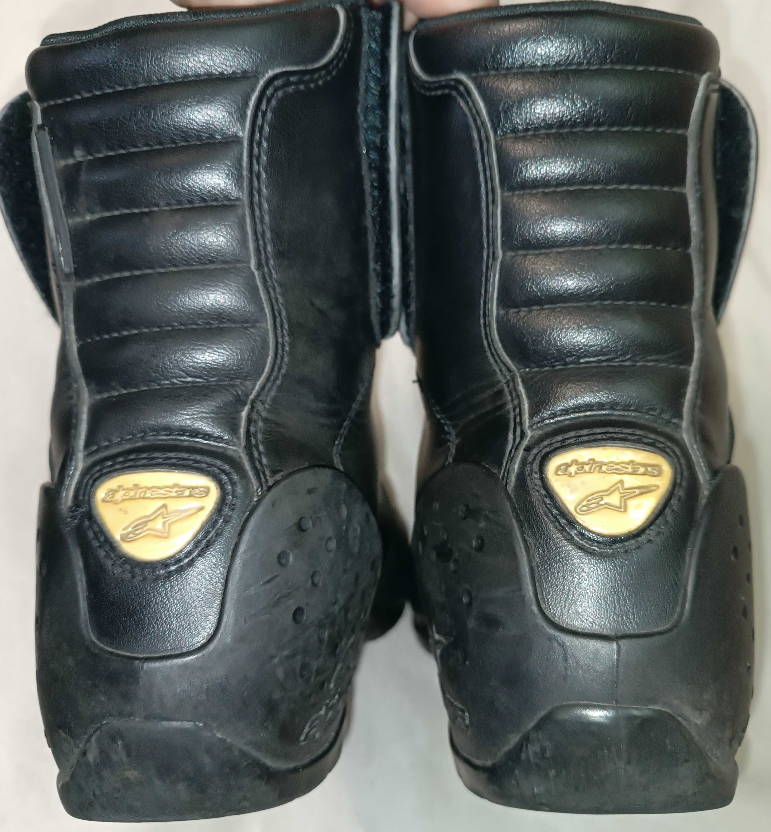 Мото ботинки Alpinestars Waterproof Италия кожаные мотоботинки 43 р