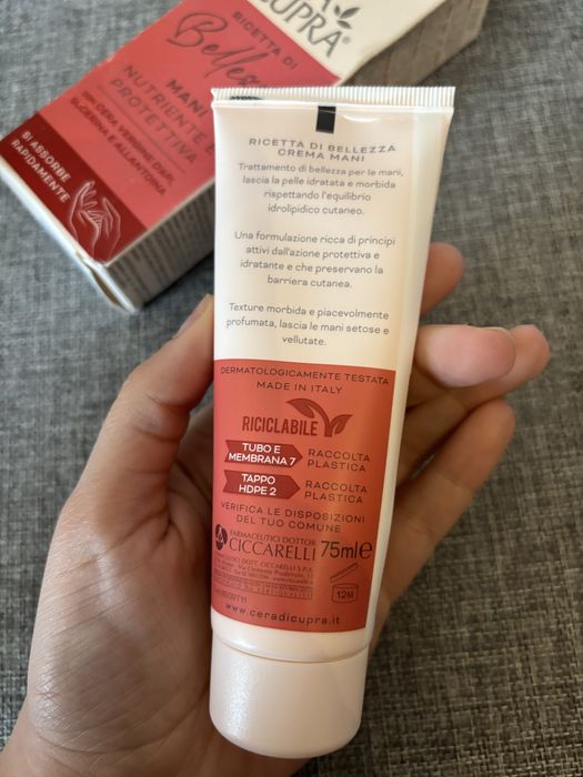 Creme de mãos Cera di Cupra 75ml (portes incluidos)