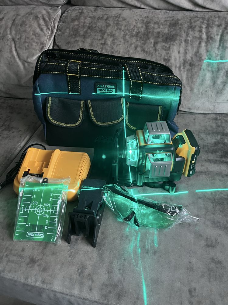 Nivel laser 16 linhas com saco de transporte
