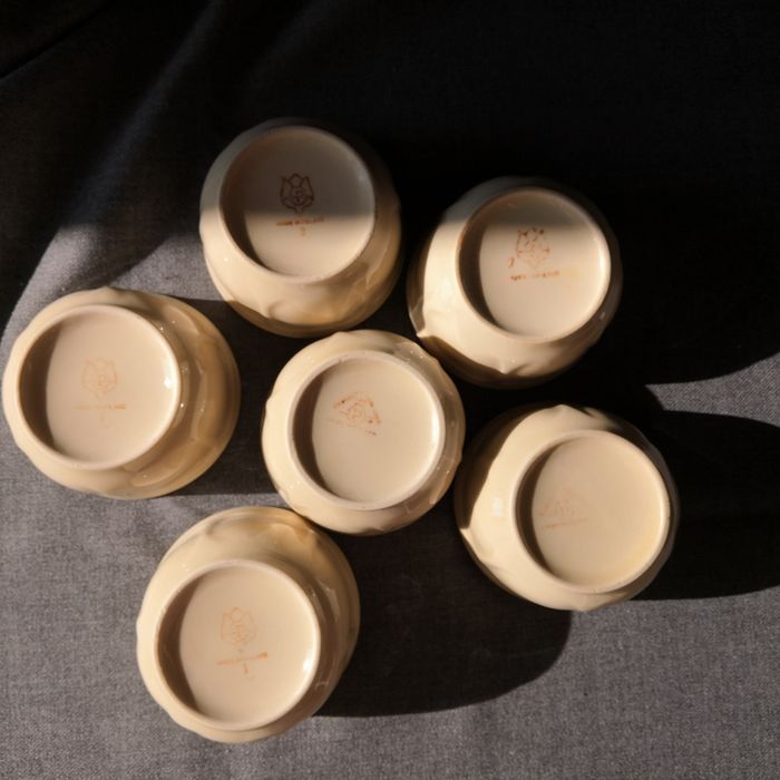 Pruszków porcelit, czarki Nostalgia, sosjerka