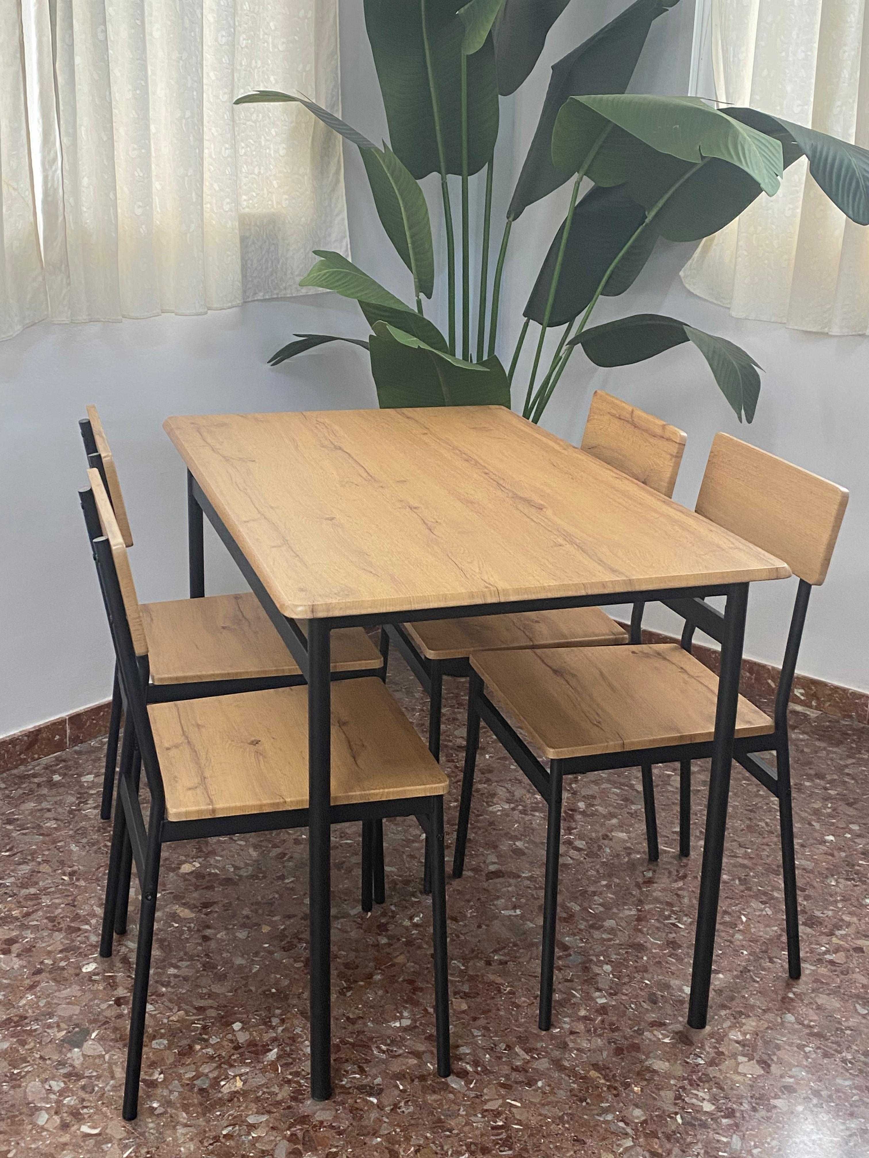 LIQUIDAÇÃO MESA + 4 CADEIRAS ECONÓMICAS ENVIO GRÁTIS PAGUE NA ENTREGA