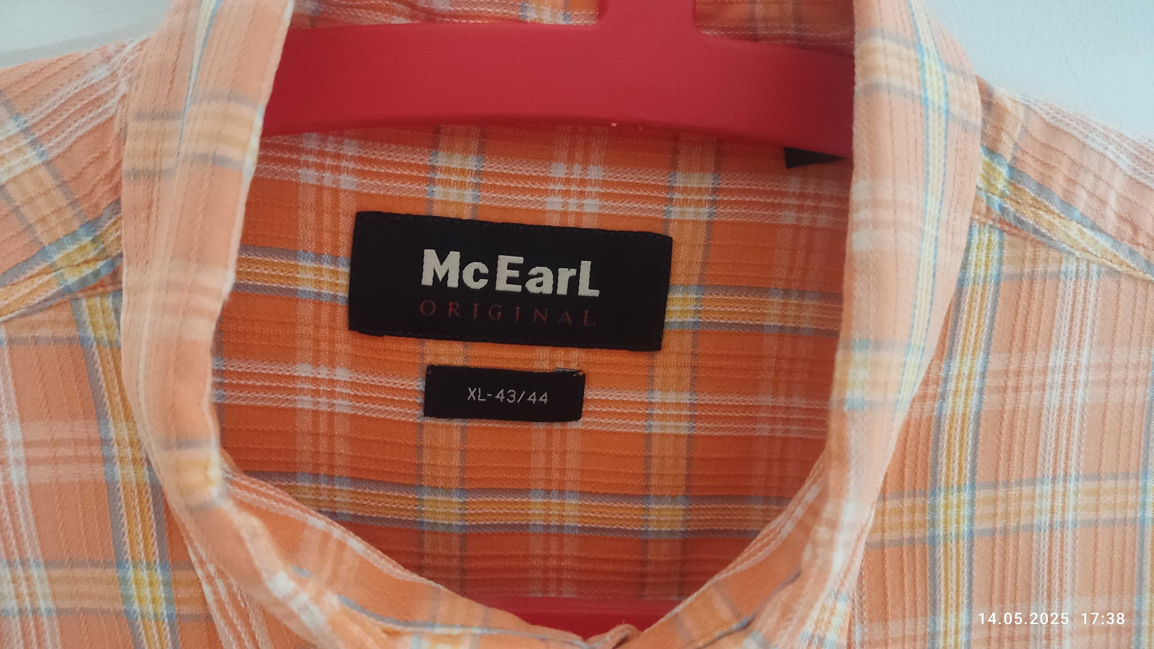 Koszula męska MC Earl, krótki rękaw 100% bawełna, XL, wysoka jakość !!
