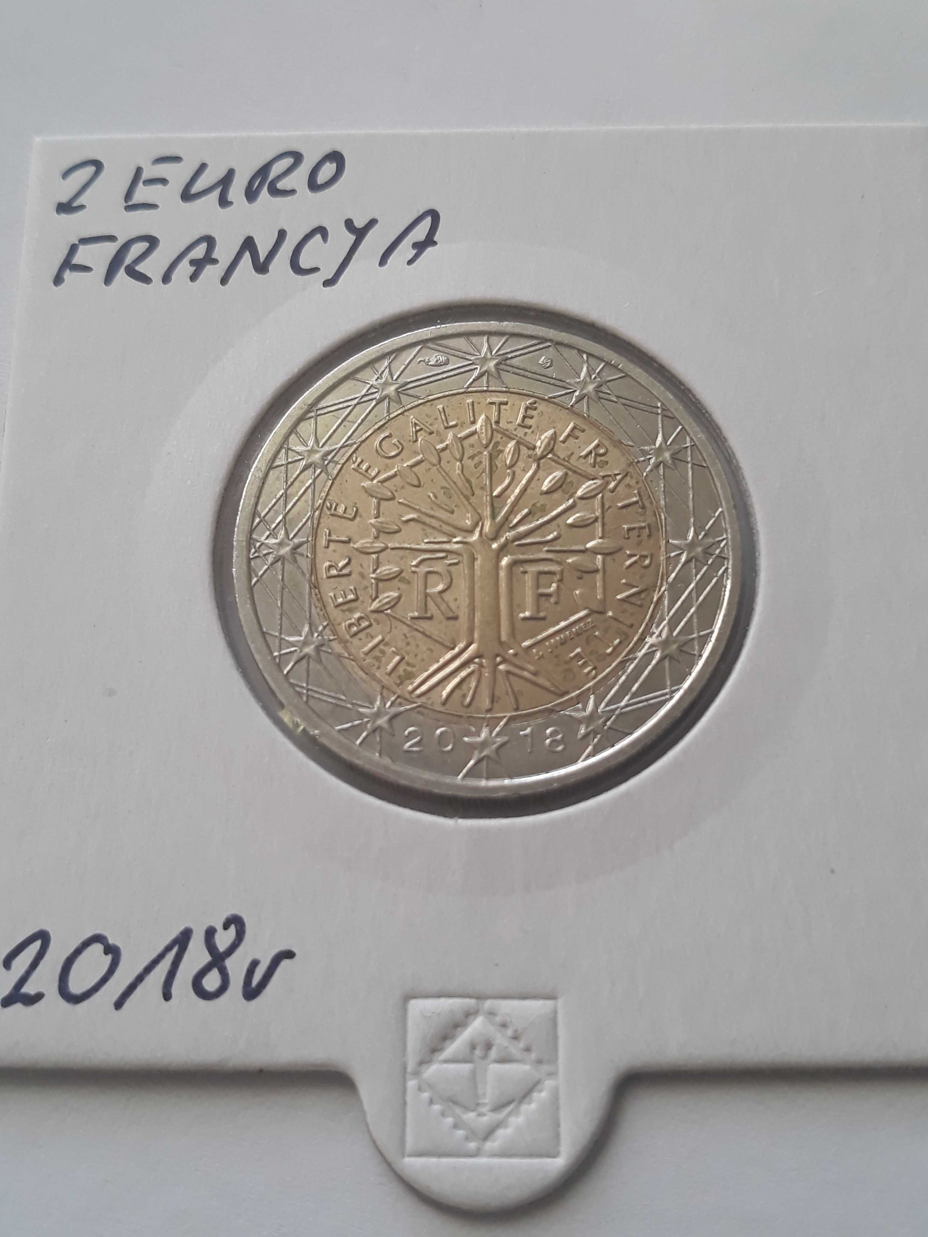 2 Euro Francja 2018 r.