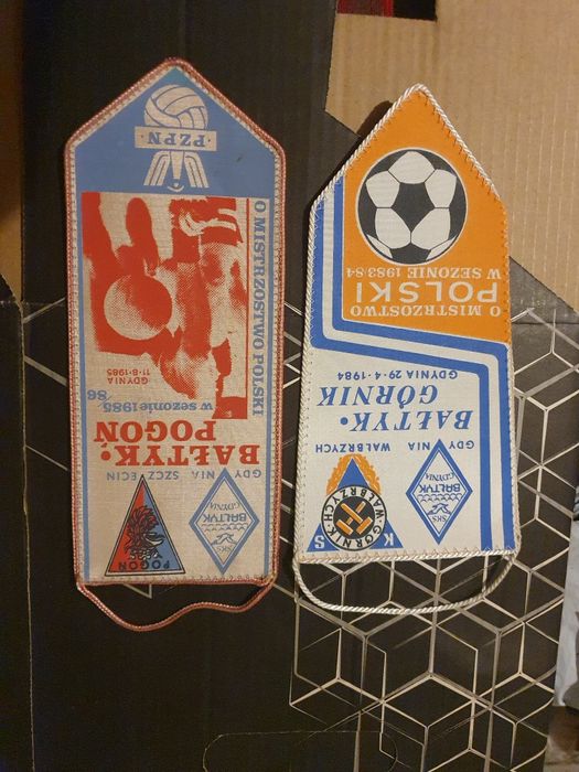 Proporczyk meczowy Bałtyk Gdynia-Górnik Wałbrzych(OK)