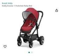 Прогулянкова коляска візок Kiddy evostar 1 ruby red