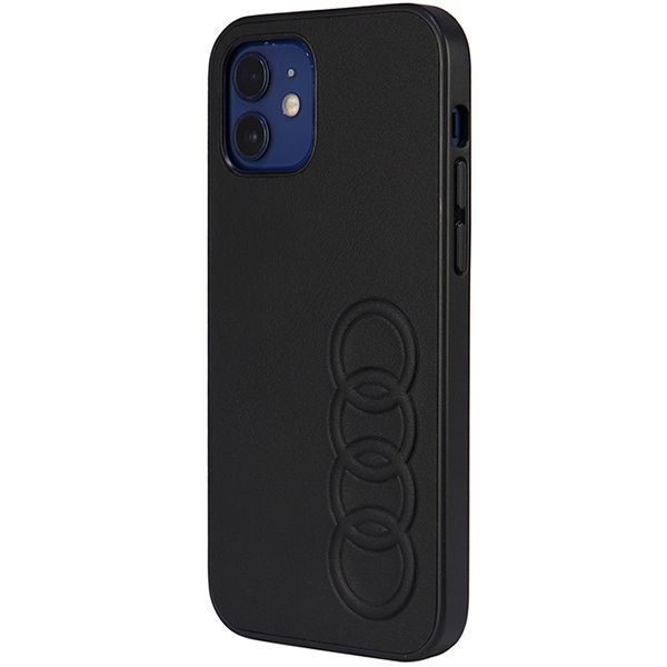 Etui iPhone 12 Pro 6.1" AUDI Skóra Syntetyczna Czarny