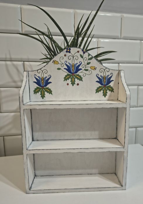 Półka decoupage dekoracja