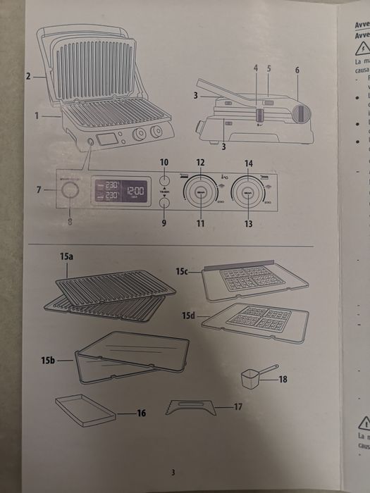 Электрогриль вафельница DeLonghi CGH1020D + DLSK151 гриль multigrill