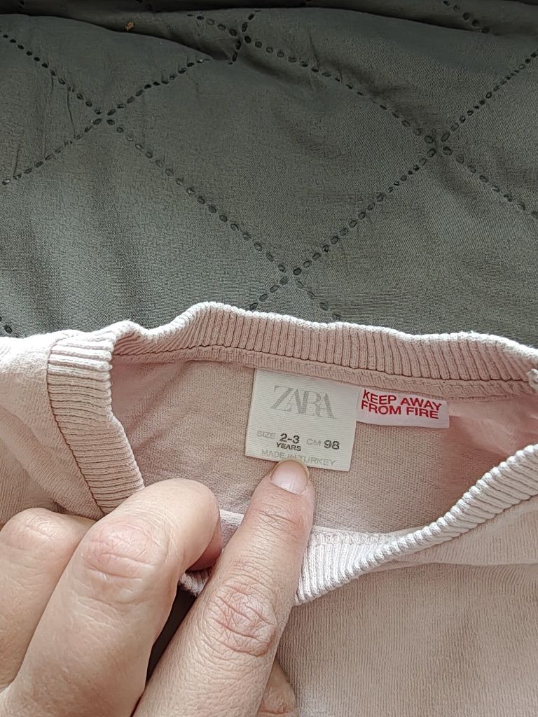 Dziewczęcy komplet. Spodenki i bluzka Zara r. 98