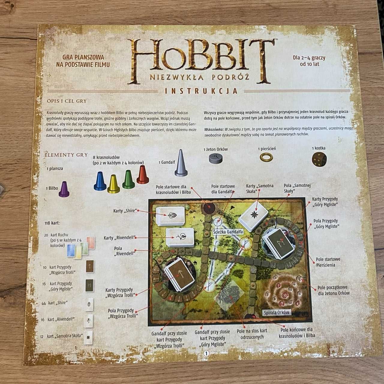 Hobbit Niezwykła podróż - Galakta - karty w koszulkach