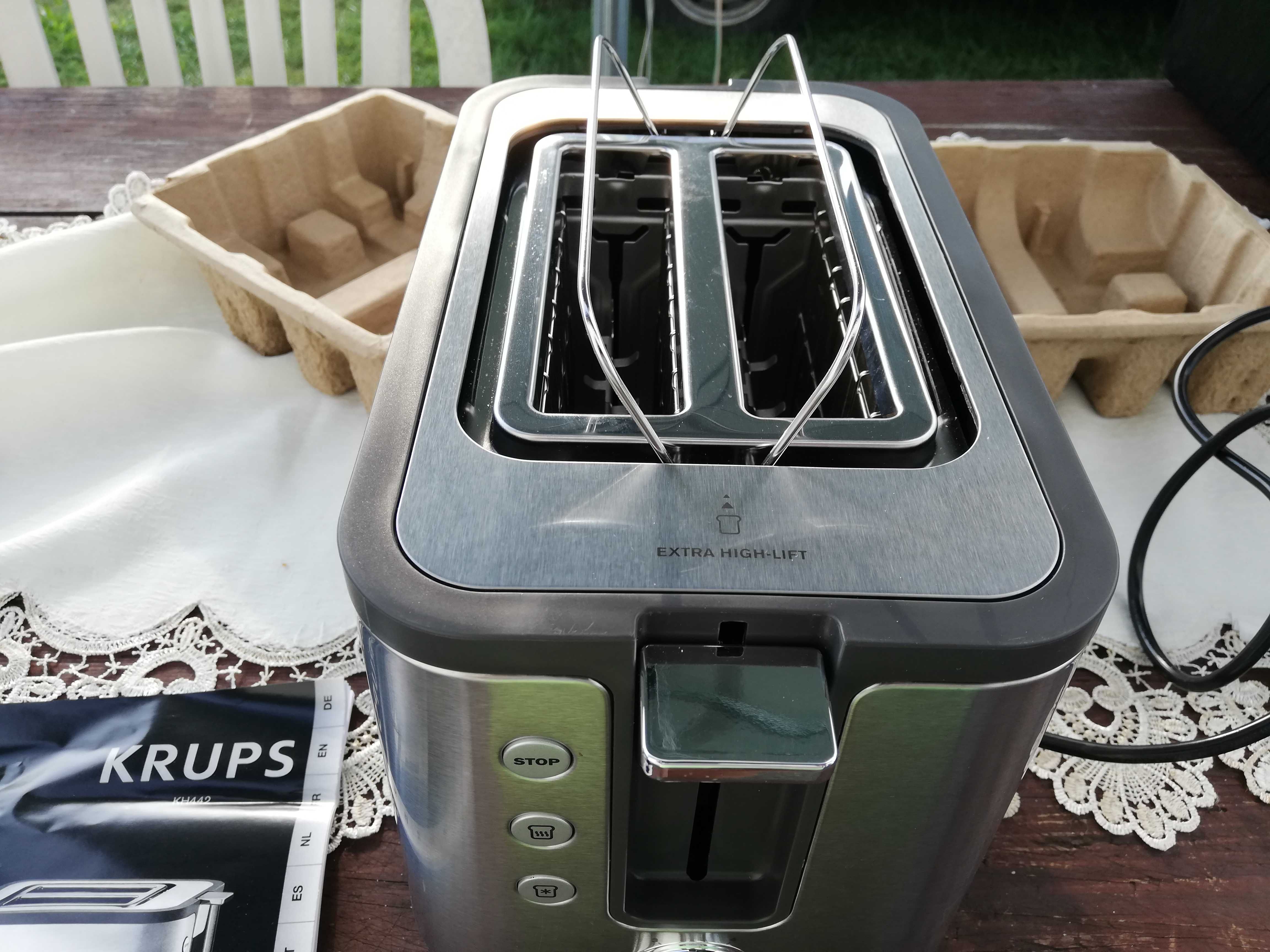 Toster Krups KH442D srebrny.