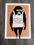Banksy grafika " Laugh Now" certyfikat reprodukcja