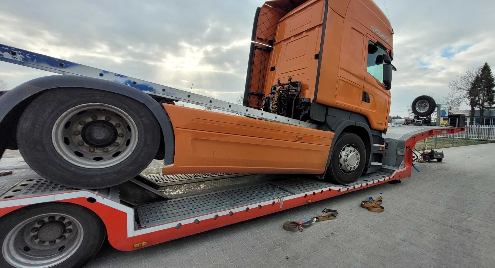 Naczepa laweta niskopodwoziowa do transportu TIR, BUDOWLANE, ROLNICZE