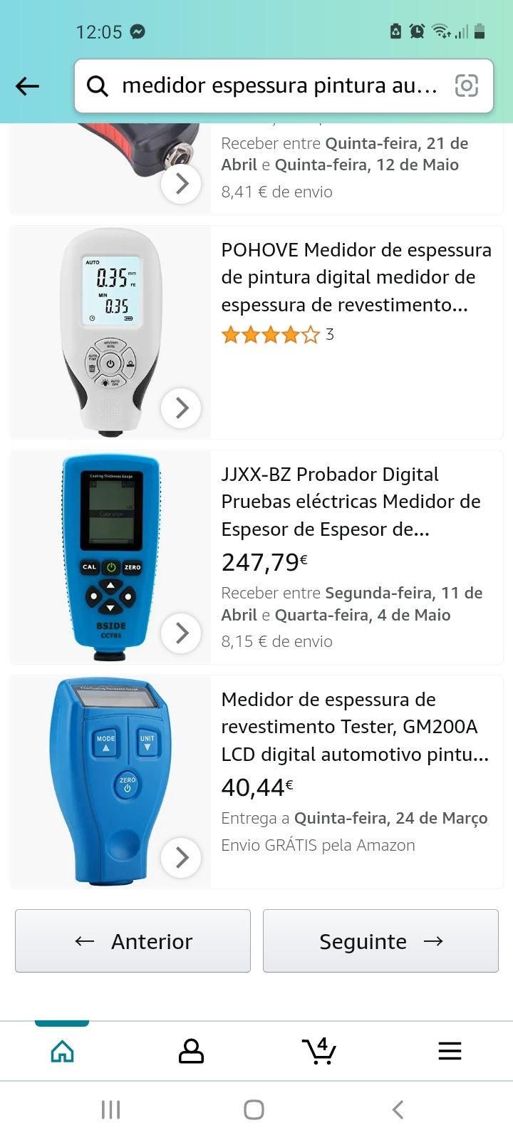 Vendo aparelho para medição de espessura de verniz