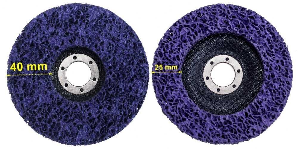 Tarcza ścierna z włókniny do usuwania rdzy 125mm włosy murzyna