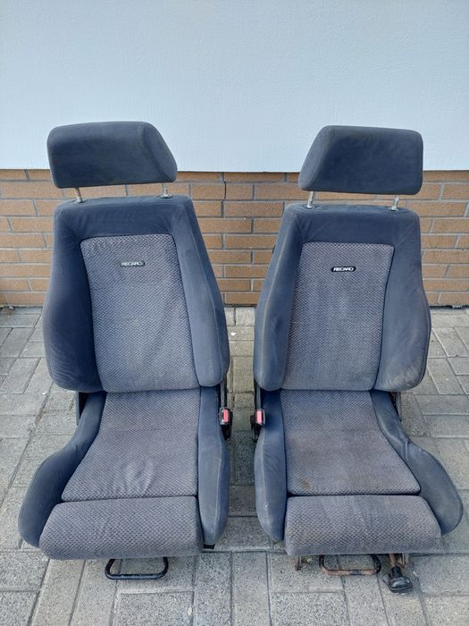 Fotele Recaro Ford Sierra Cosworth składane łamane czarne