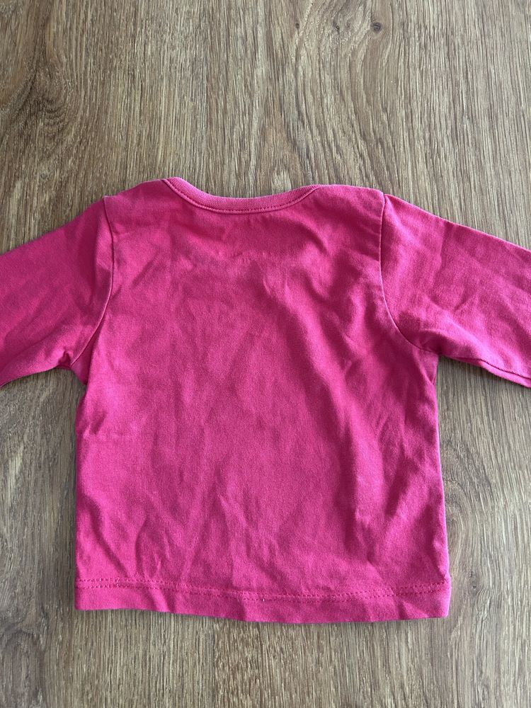 Różowa bluzeczka dla dziewczynki 50 cm