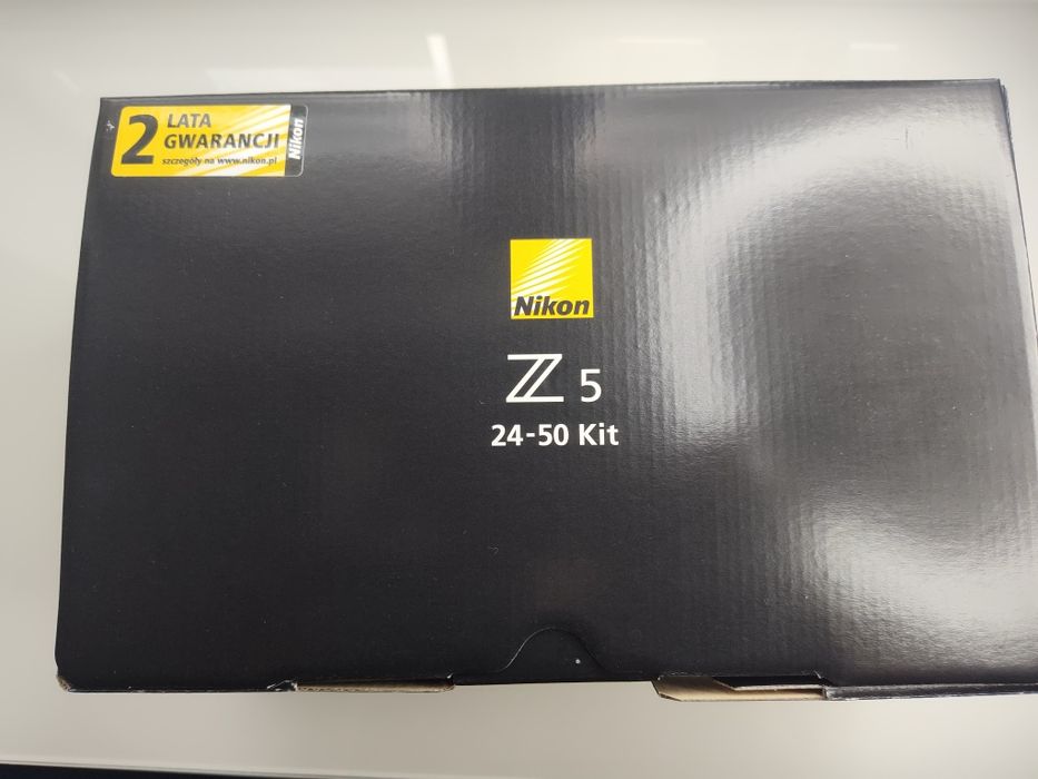 Nikon z 5, kupiony 1lipiec 2024,zrobione 2tys zdjęć plus obiektyw,gwar