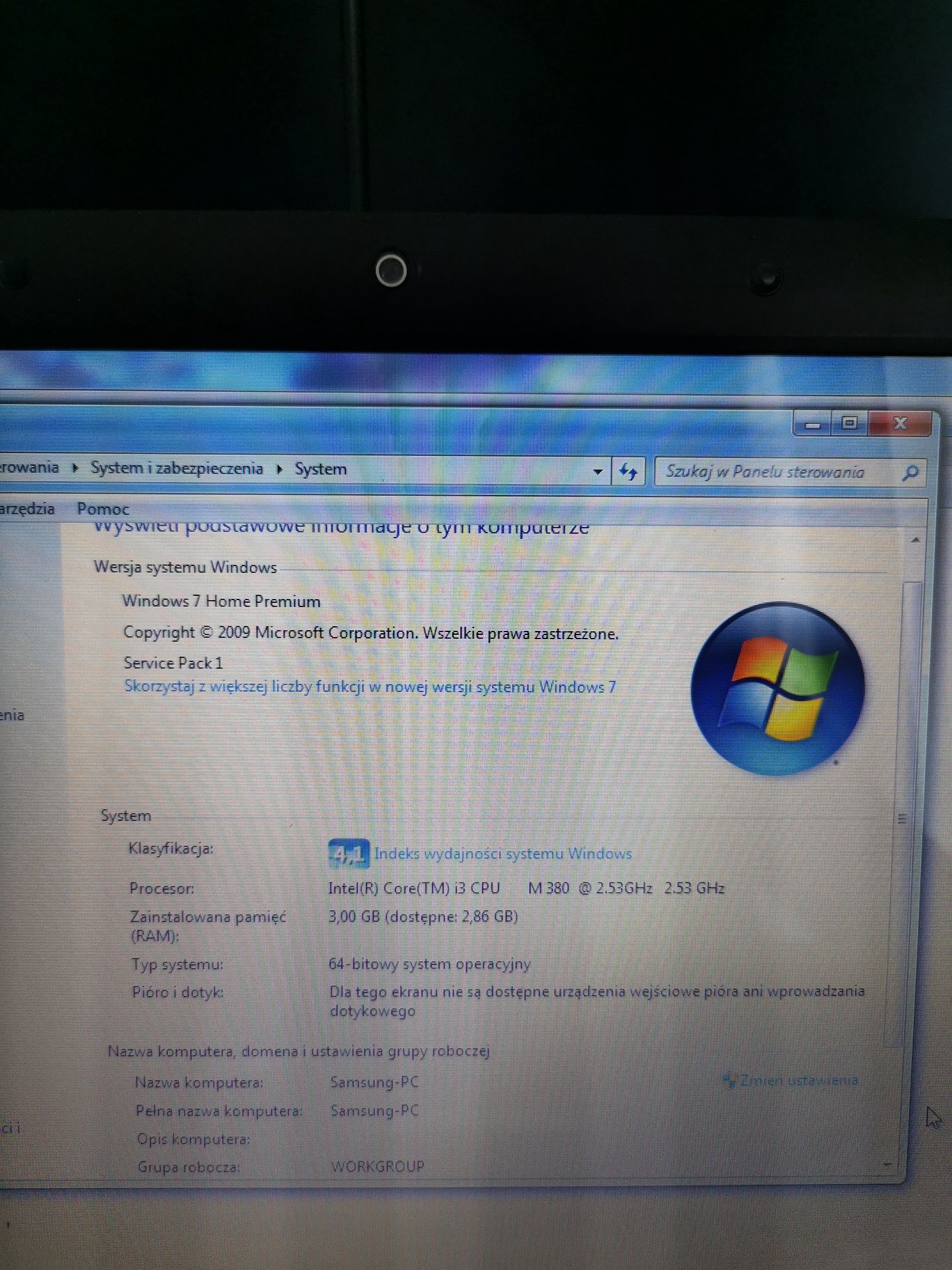 Laptop Samsung R540 i3