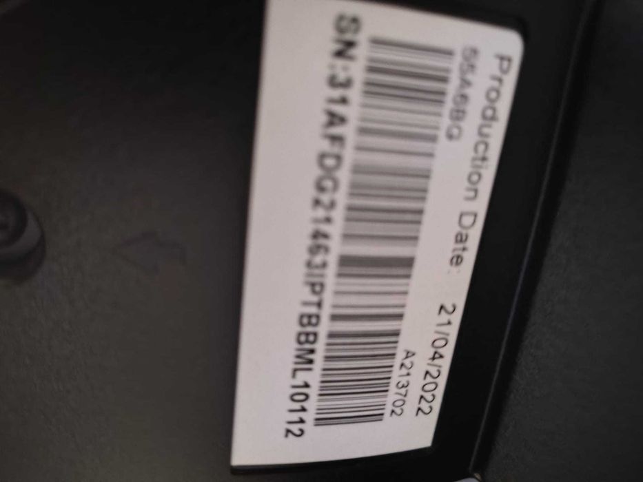 Hisense 55 polegadas 140cm 4K UltraHD SmartTV, caixa, comando original