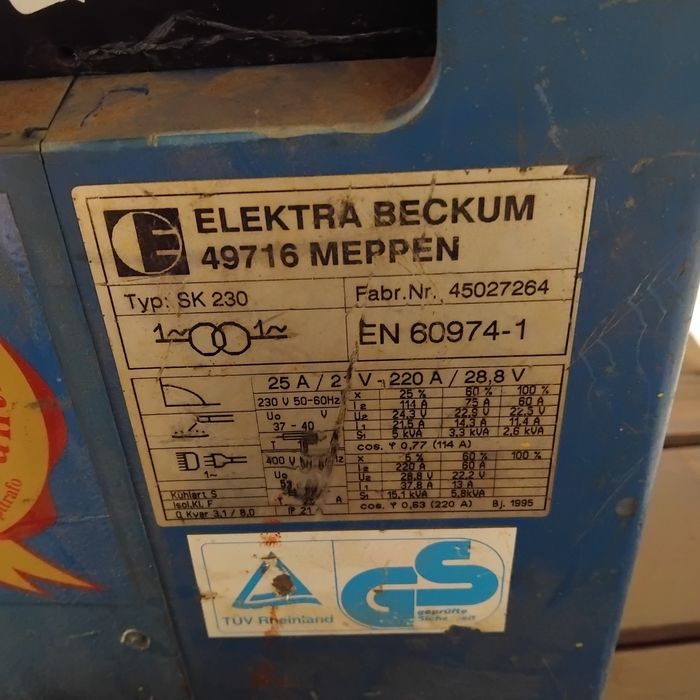 Spawarka Elektra Beckum SK230