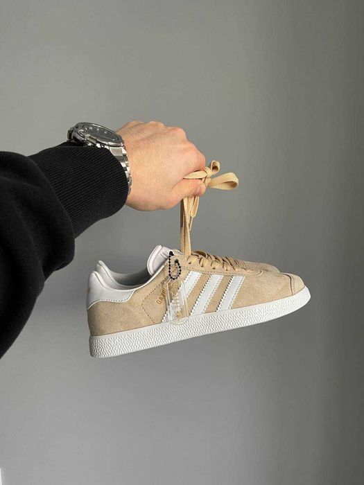 Жіночі Кросівки Adidas Gazelle Beige 36-41 (Оплата при отриманні)