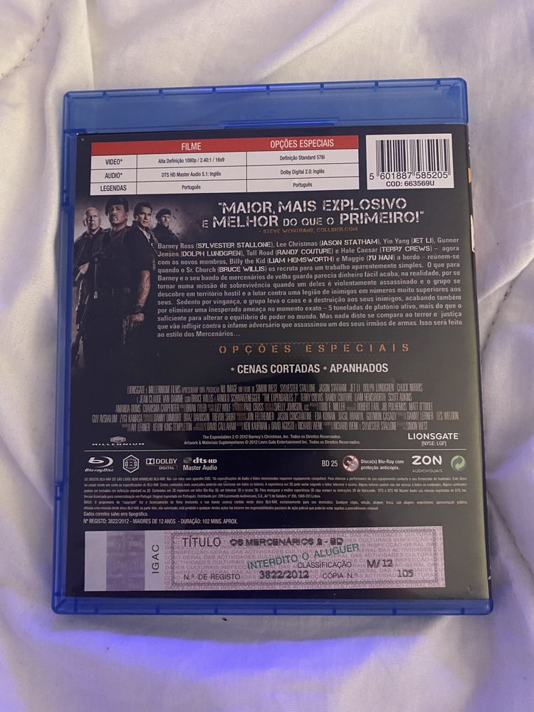 Os mercenarios 2 bluray