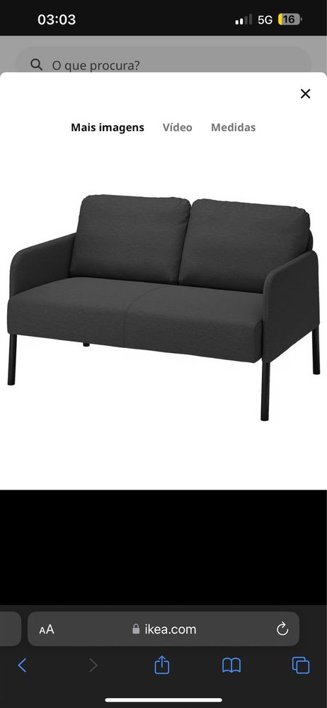 Sofa ikea usado (desocupar)