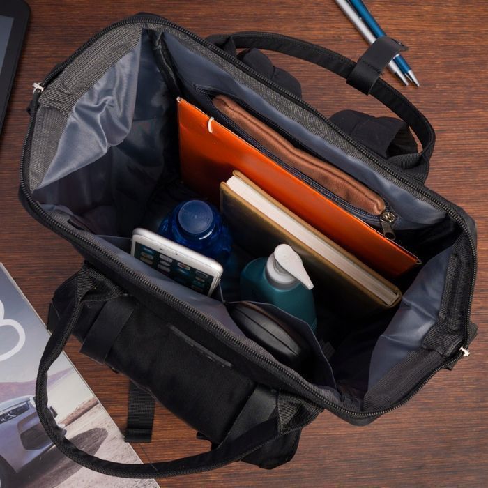 Plecak trekkingowy podróżny bagaż elegancki retro czarny duży Bag nowy