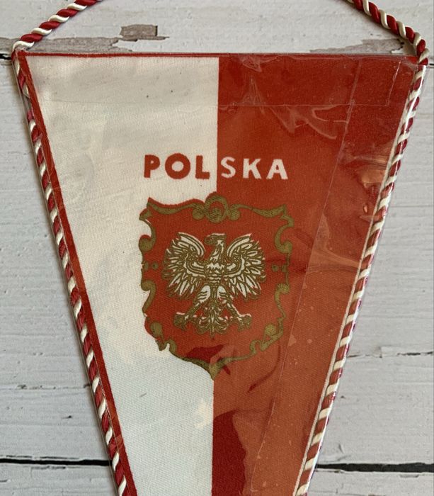 Proporczyk WKS Legia Warszawa 1968 Dwustronny Polska Retro  Unikat !