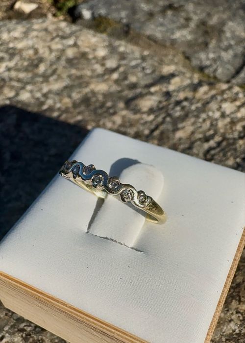 Золотое кольцо с бриллиантами 585 пробы