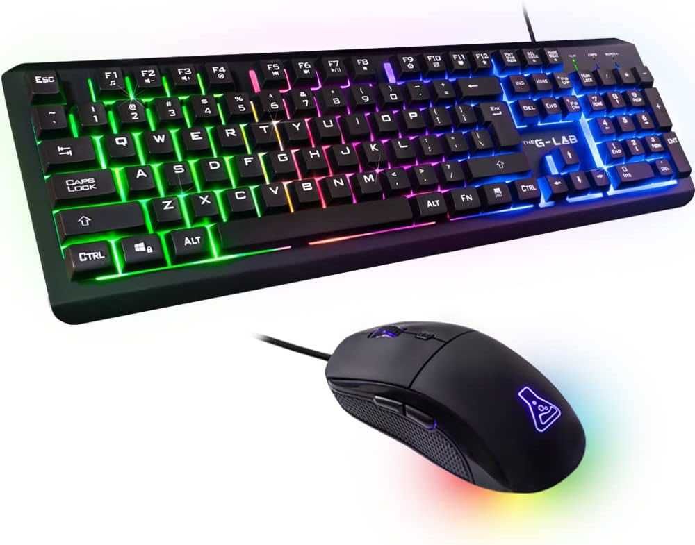 G-LAB Combo Iridium klawiatura i mysz dla graczy z podświetleniem LED