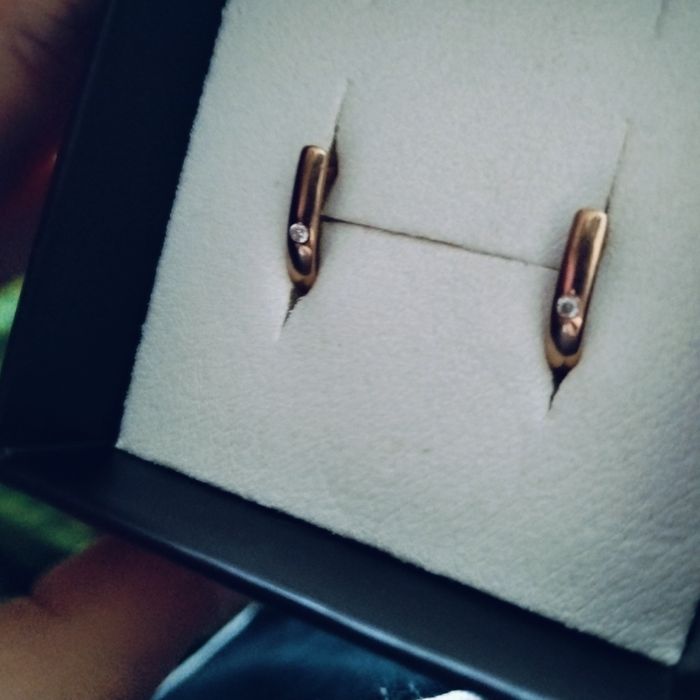 гарні золоті сережки