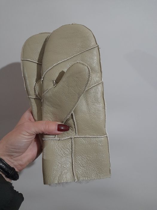 Жіночі зимові шкіряні рукавички Sansibar