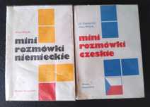 mini rozmówki czeskie mini rozmówki niemieckie 2 szt komplet zestaw