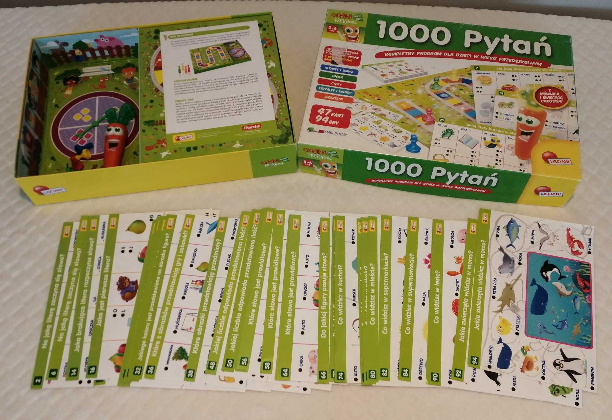 Carotina, Marchewka, 1000 Pytań, Lisciani, Dante (Zabawka)