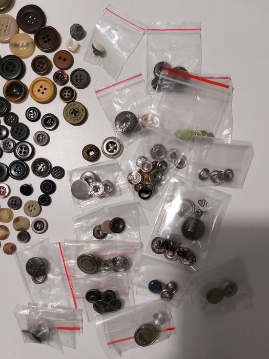 Botões de vários tamanhos