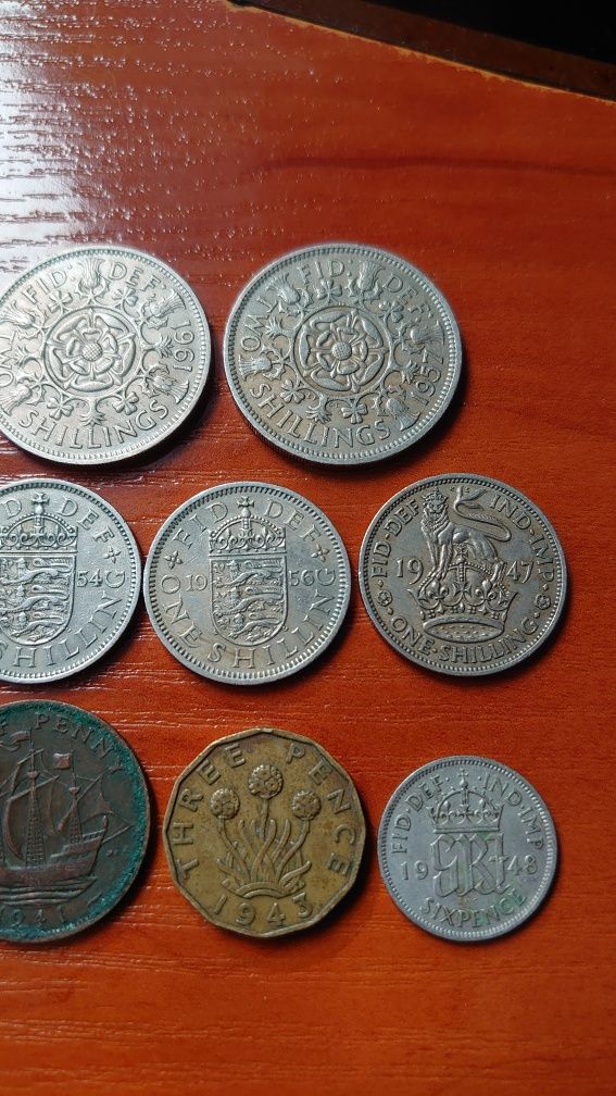 Zestaw 11 monet Wielka Brytania