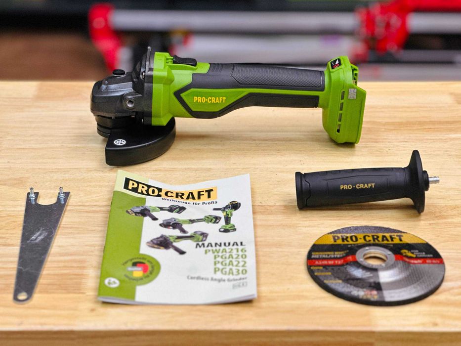 125 мм Болгарка Procraft (Безщіткова) 3 швидкості +Регулювання обертів