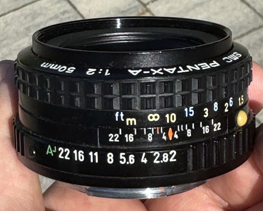 Obiektyw SMC Pentax-A 50 mm f/2.0, mocowanie Pentax K