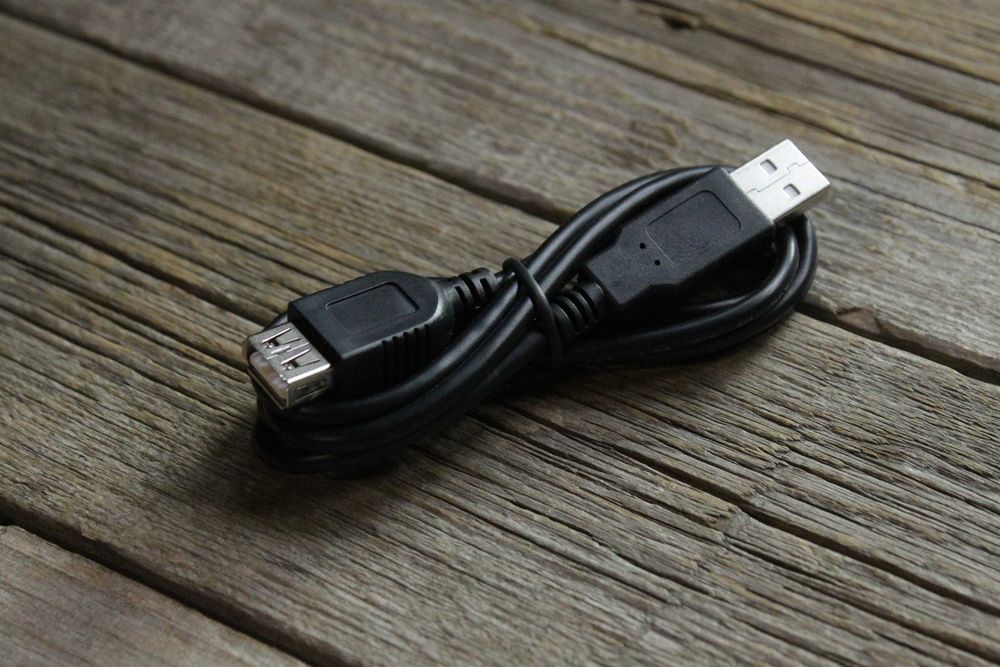 Кабель Удлинитель USB 2.0 Тип AM-AF ("ПАПА"-"МАМА") Черный