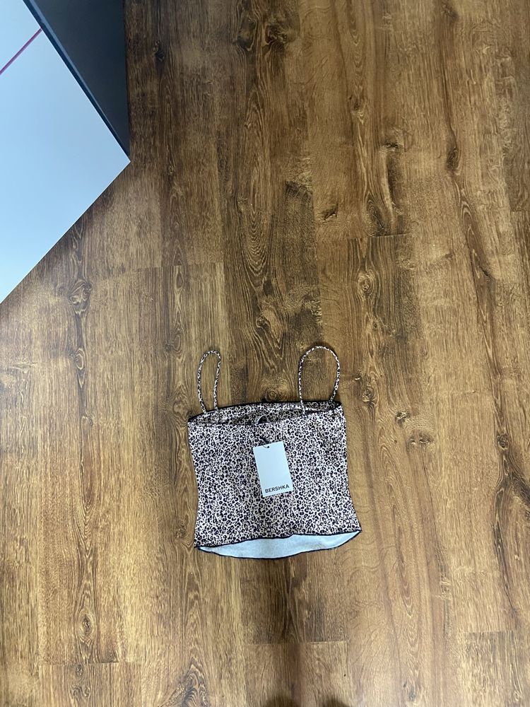 Top w panterkę Bershka S Viral Coquette hit nowy lato