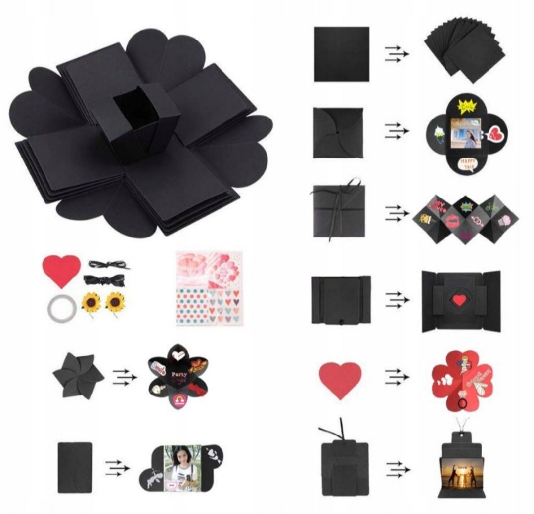 Pudełko Niespodzianka na zdjęcia - Exploding Box - PREZENT