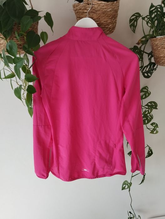 Cienka kurtka do biegania, jesienna, wiosenna, letnia, kieszonka, różo