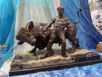 Escultura bronze base 40x20 cm