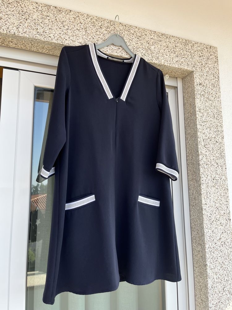 Vestido zara azul