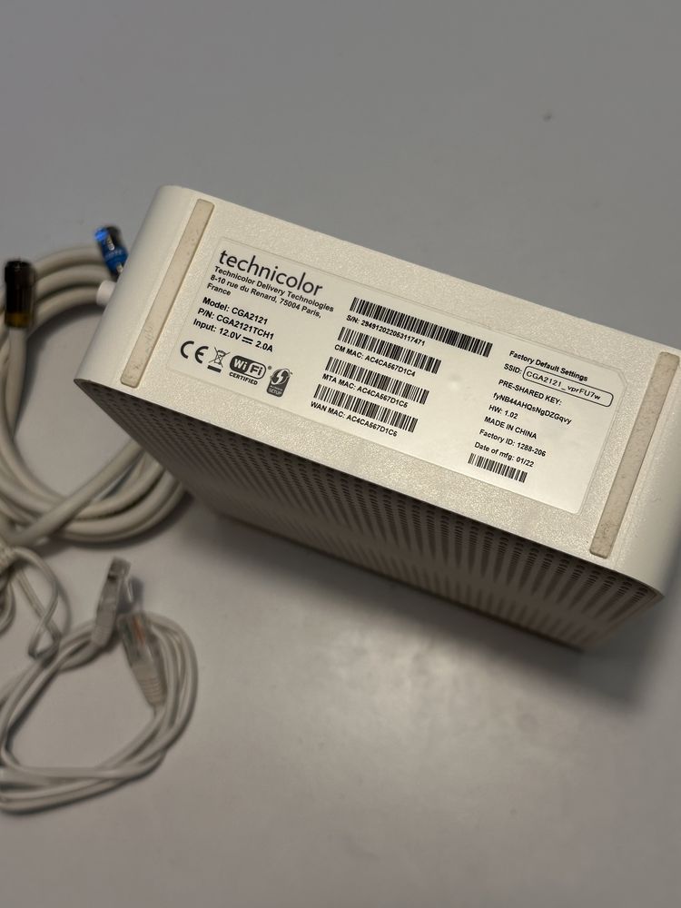 Modem kablowy TECHNICOLOR CGA2121